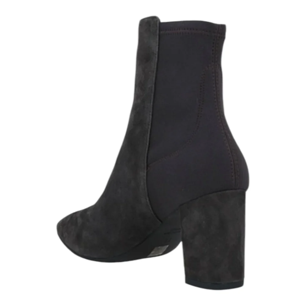 Stuart Weitzman Lonnie 75 Suede Booties, Slate Gray US‎ 5.5 MSRP $575 New